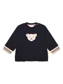 Bluzy i sweterki niemowlęce - Steiff Bluza w kolorze granatowym - miniaturka - grafika 1