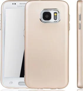 Samsung Galaxy S7 Edge - Pokrowiec na telefon Samsung Galaxy S7 Edge - Etui na telefon w kolorze złotym - Etui i futerały do telefonów - miniaturka - grafika 1