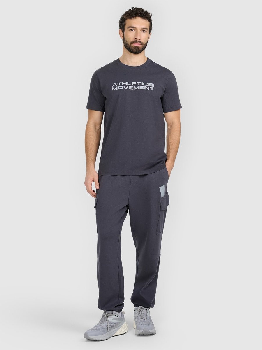 Spodnie dresowe joggery męskie 4F 4FRAW25TTROM1694-22S Czarny XL