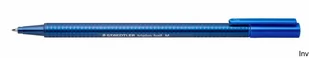 Staedtler Triplus 437 M-3 długopis (ergonomiczny trójkątny trzpień, szerokość linii M, kolor niebieski, odporny na ścieranie, etui kartonowe z 10 długopisami) 437 M-3 VE - Długopisy - miniaturka - grafika 2