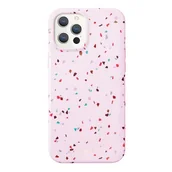 Etui i futerały do telefonów - Uniq UNIQ etui Coehl Terrazzo iPhone 12 Pro Max 6,7" różowy/blush pink - miniaturka - grafika 1