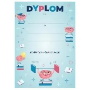 Henry Dyplom A4 Mózg - Podobrazia, bloki, papiery - miniaturka - grafika 1