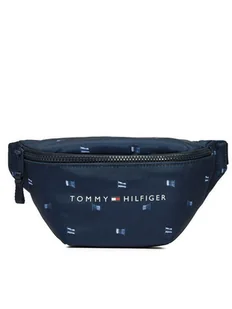 Tommy Hilfiger Saszetka nerka Th Essential Aop AU0AU01949 Granatowy - Nerki - miniaturka - grafika 1