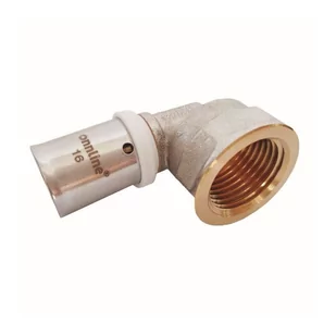 Kolano 90St Zaprasowywane Gw 20Mm X 3/4" Profil U - Akcesoria grzewcze - miniaturka - grafika 1