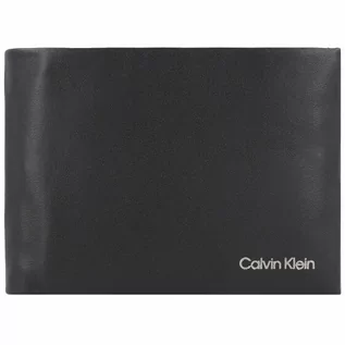 Portfele - Calvin Klein CK Concise Portfel Ochrona RFID Skórzany 13 cm black2 - grafika 1