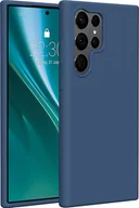 Etui i futerały do telefonów - Etteri Nakładka Etteri Silicone Case do Samsung Galaxy S23 Ultra ciemnoniebieska - miniaturka - grafika 1