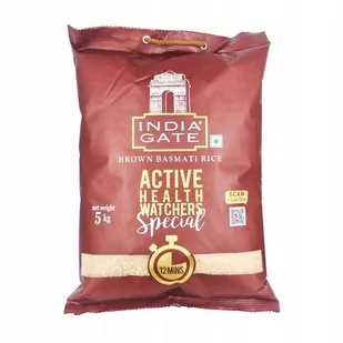 ﻿Ryż basmati brązowy Active Health Watchers Special India Gate 5kg - Ryż - miniaturka - grafika 1