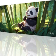 Podkładki pod mysz - PODKŁADKA GAMINGOWA Panda i Smakowity Bambus 90x40 TILT XXL Wodoodporna - miniaturka - grafika 1