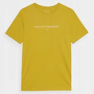 Koszulki męskie - T-shirt 4F 4FWSS24TTSHM1156 71S żółty XXXL - miniaturka - grafika 1