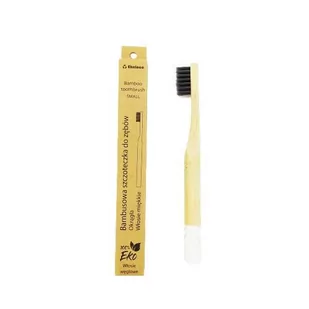 EKOLOCO, Mała bambusowa szczoteczka do zębów z miękkim włosiem, Biały - Szczoteczki do zębów - miniaturka - grafika 1