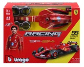 Samochody i pojazdy dla dzieci - Bburago Model 124 Bolid F1 Ferrari SF-24 Carlos Sainz do złożenia 18-26859 - model lub pojazd - miniaturka - grafika 1