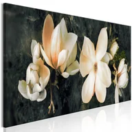 Obrazy i zdjęcia na płótnie - Obraz - Awangardowa magnolia (1-częściowy) wąski pomarańczowy (rozmiar 120x40) - miniaturka - grafika 1