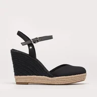 Sandały damskie - TOMMY HILFIGER BASIC CLOSED TOE HIGH WEDGE - Tommy Hilfiger - miniaturka - grafika 1