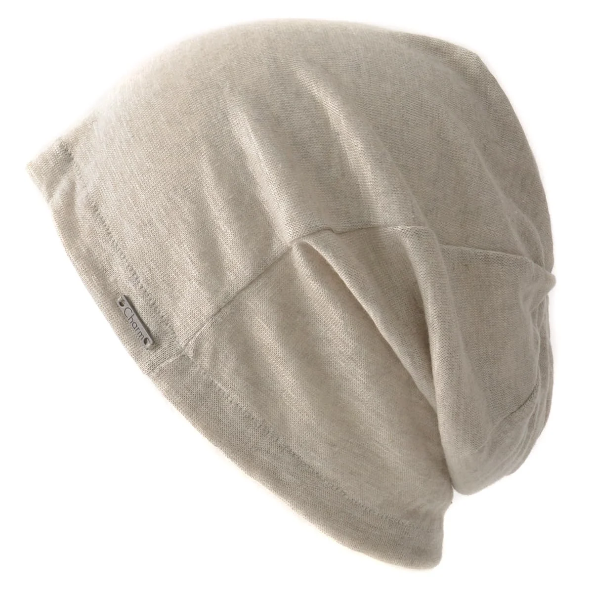 CHARM Linen Mens Męska Damska Beanie Czapka Letnia Lekka Beżowy Rozmiar Unversalny