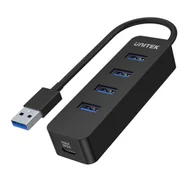Kable - Unitek Hub USB-A, 4 porty USB 3.0, aktywny, 10 W - miniaturka - grafika 1