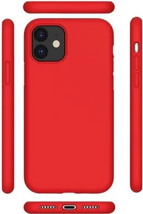 Cyoo - Płynny silikon Premium - Apple iPhone 12 Pro (6,1 cala) - Czerwony - Twarda obudowa ochronna Etui na telefon komórkowy - Etui i futerały do telefonów - miniaturka - grafika 1