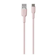 Kable USB - PURO ICON Soft Cable – Kabel USB-A do USB-C 1.5 m (Dusty Pink) - miniaturka - grafika 1