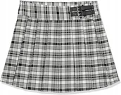 Spódnice - Guess Krótka Spódniczka W Kratę Z Klamrami 147-157Cm Gna - miniaturka - grafika 1