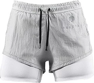 Spodnie damskie - Morotai Damskie spodnie NAKA, jasnoszare, małe - grafika 1