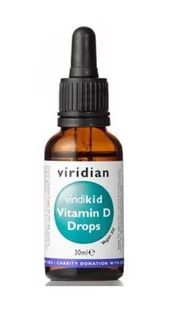 Viridian Viridikid Witamina D w kropelkach dla dzieci (30ml) 5060003592877 - Witaminy i minerały dla sportowców - miniaturka - grafika 1