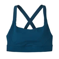 Bielizna sportowa damska - Damski biustonosz sportowy Patagonia Switchback Sports Bra lagom blue - L - miniaturka - grafika 1