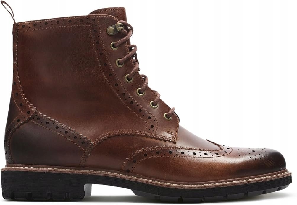 CLARKS TRZEWIKI MĘSKIE SZNUROWANE BRĄZOWE 44,5 1JLB