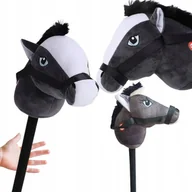 Maskotki i pluszaki - Koń Na Kijku Hobby Horse Głowa Konia Na Kiju Z Dźwiękiem Konik Dla Dzieci - miniaturka - grafika 1