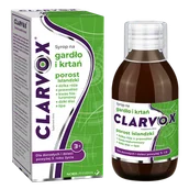 Przeziębienie i grypa - Clarvox Syrop na gardło i krtań dla dorosłych i dzieci od 3 lat, porost islandzki + róża, smak truskawkowy, 200 ml - miniaturka - grafika 1