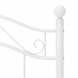 Lumarko Rama łóżka, biała, metalowa, 90 x 200 cm - Łóżka - miniaturka - grafika 7