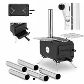 Inne urządzenia gastronomiczne - Uniprodo Piec namiotowy - czarny - składany - 382 x 250 x 231 mm - stal węglowa UNI_TS_002 - miniaturka - grafika 1