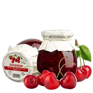 Dżem wiśniowy naturalny całe owoce Wiśnia 275g - Dżem - miniaturka - grafika 1
