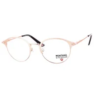 Okulary korekcyjne, oprawki, szkła - Oprawki korekcyjne Stalowe zerówki okulary pełne okrągłe FLEX MM605C złote - miniaturka - grafika 1