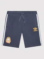 Spodenki damskie - adidas Szorty sportowe KEVIN LYONS HC9441 Granatowy Regular Fit - miniaturka - grafika 1