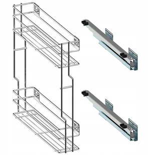 Kosz Cargo Boczny 2 Półki Rejs Variant Multi 250MM L450 Prowadnice Lewy - Meble modułowe i akcesoria - miniaturka - grafika 1