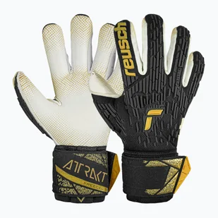 Rękawice bramkarskie Reusch Attrakt Freegel Gold X GluePrint Finger Support black/gold - Piłka nożna - miniaturka - grafika 1