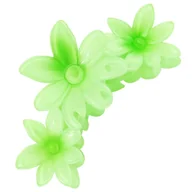 Ozdoby do włosów - Klamra do Włosów Zielona Duża Potrójna Kwiat Plumerii Lekka i Wytrzymała - miniaturka - grafika 1