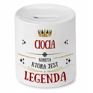 Skarbonka Dla Cioci na Urodziny Imieniny Prezent z Nadrukiem ze Zdjęciem - Skarbonki - miniaturka - grafika 1