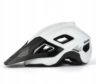 Kaski rowerowe - Kask rowerowy ENLEE regulacja 56-60cm biało-czarny - miniaturka - grafika 1