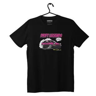 Czarny T-shirt koszulka TOYOTA AE86 PINK-XXL - Odzież do sportów motorowych - miniaturka - grafika 1