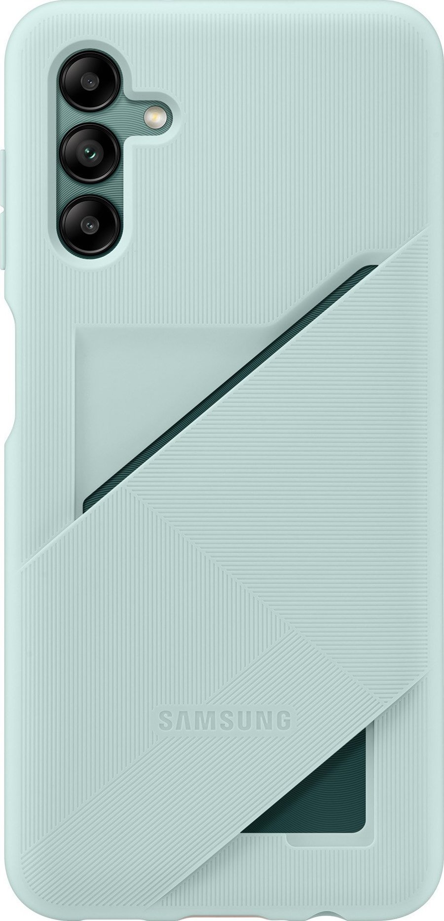 Samsung Samsung Card Slot Cover etui do Samsung Galaxy A04s silikonowy pokrowiec portfel na kartę zielony EF-OA047TGEGWW