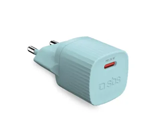 SBS USB-C WALL ECO GRS 25W Niebieski - Ładowarki do telefonów - miniaturka - grafika 1