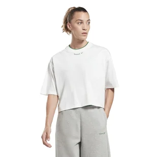 Damska Koszulka z krótkim rękawem REEBOK RIE TEE HT6261 – Biały - Koszulki i topy damskie - miniaturka - grafika 1