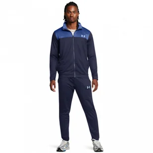 Męski dres komplet treningowy Under Armour UA Emea Tracksuit Novelty - granatowy - UNDER ARMOUR - Koszulki sportowe męskie - miniaturka - grafika 1