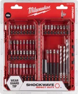 Wiertła - Milwaukee Wiertło SET OF DRILLS + TIPS 48 pcs Sh - miniaturka - grafika 1