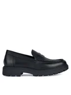 Półbuty męskie - Geox Loafersy U36FRB 00043 C9999 Czarny - miniaturka - grafika 1
