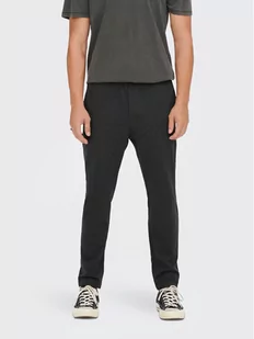 Only & Sons Spodnie materiałowe Linus 22023492 Czarny Relaxed Fit - Spodnie męskie - miniaturka - grafika 1
