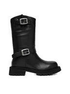 Botki damskie - G-Star Raw Botki EO-ERVA-LT2520-101 Czarny - miniaturka - grafika 1