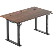 Biurka gamingowe - Biurko gamingowe COBRA Electra S CRF1423ELBNRGB Brązowy - miniaturka - grafika 1