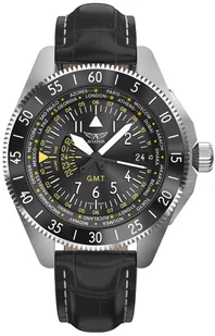 Zegarek Zegarek Aviator V.1.37.0.307.5 AIRACOBRA GMT - Zegarki męskie - miniaturka - grafika 2
