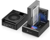 Obudowy i kieszenie na dyski twarde - STACJA DOKUJĄCA DYSKU SSD HDD SATA 2,5" 3,5" NVME M.2 USB OBUDOWA KLONUJĄCA - miniaturka - grafika 1